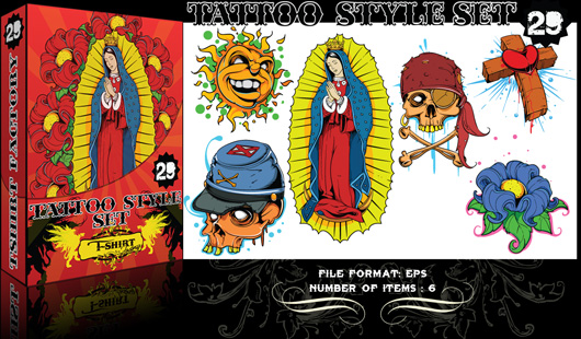 New tattoo style vector released New packs are in town tattoo style