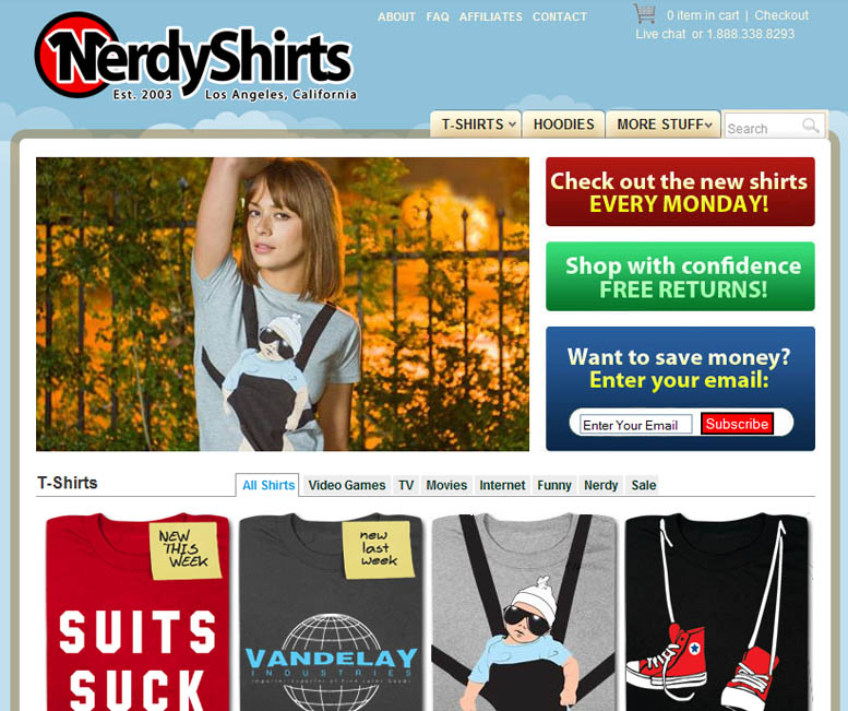 online tshirt shop