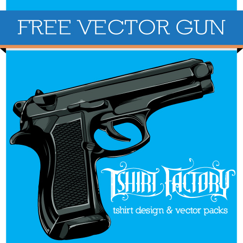 Free Vector Gun from T-Shirt Factory