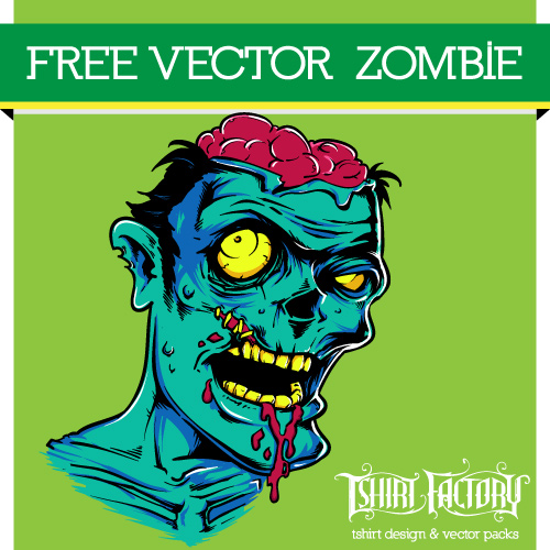 Free Vector Zombie download - T-Shirt Factory