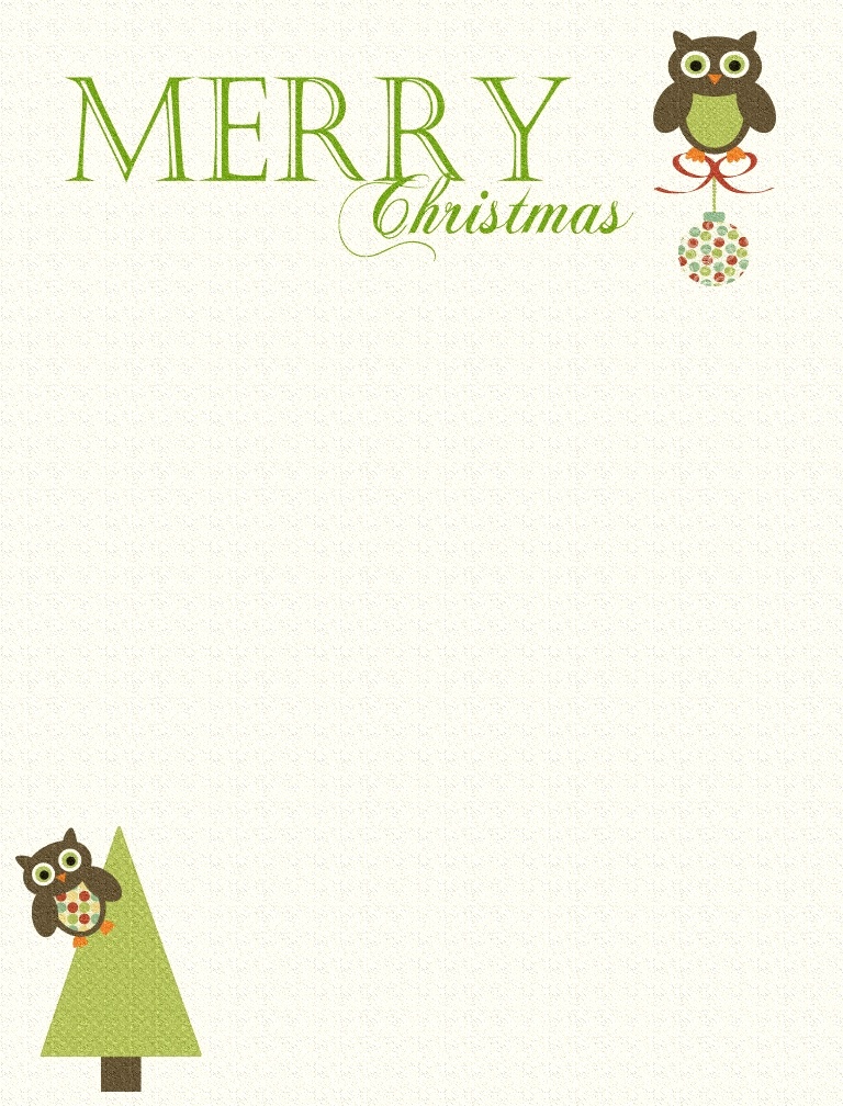 Free Winter Letterhead Template