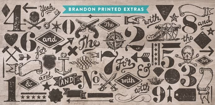 Brandon Printed Font