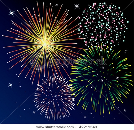 Free fireworks vectors