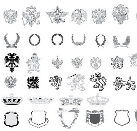 Free Heraldry Vectors with instant download