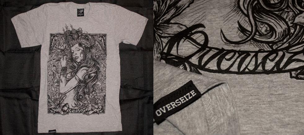 Overseize brand on American Apparel t-shirts