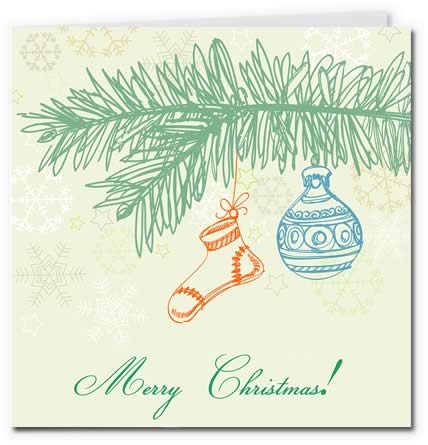 Free printable Christmas card