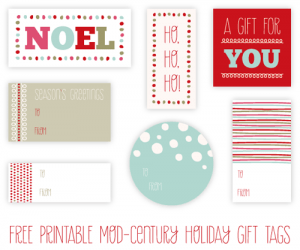 Holiday gift tags