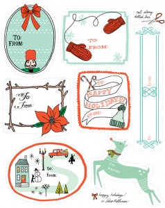 DOWNLOADABLE HOLIDAY TAGS