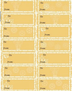 Free Printable Christmas Gift Tags