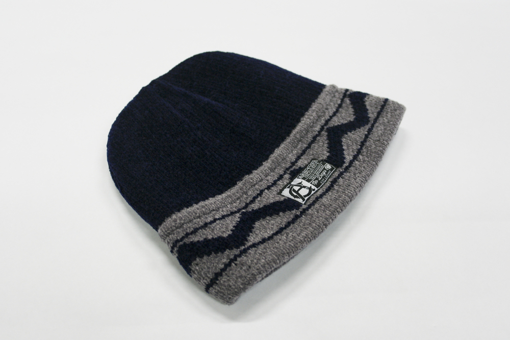 Navy Blue Pattern Beanie