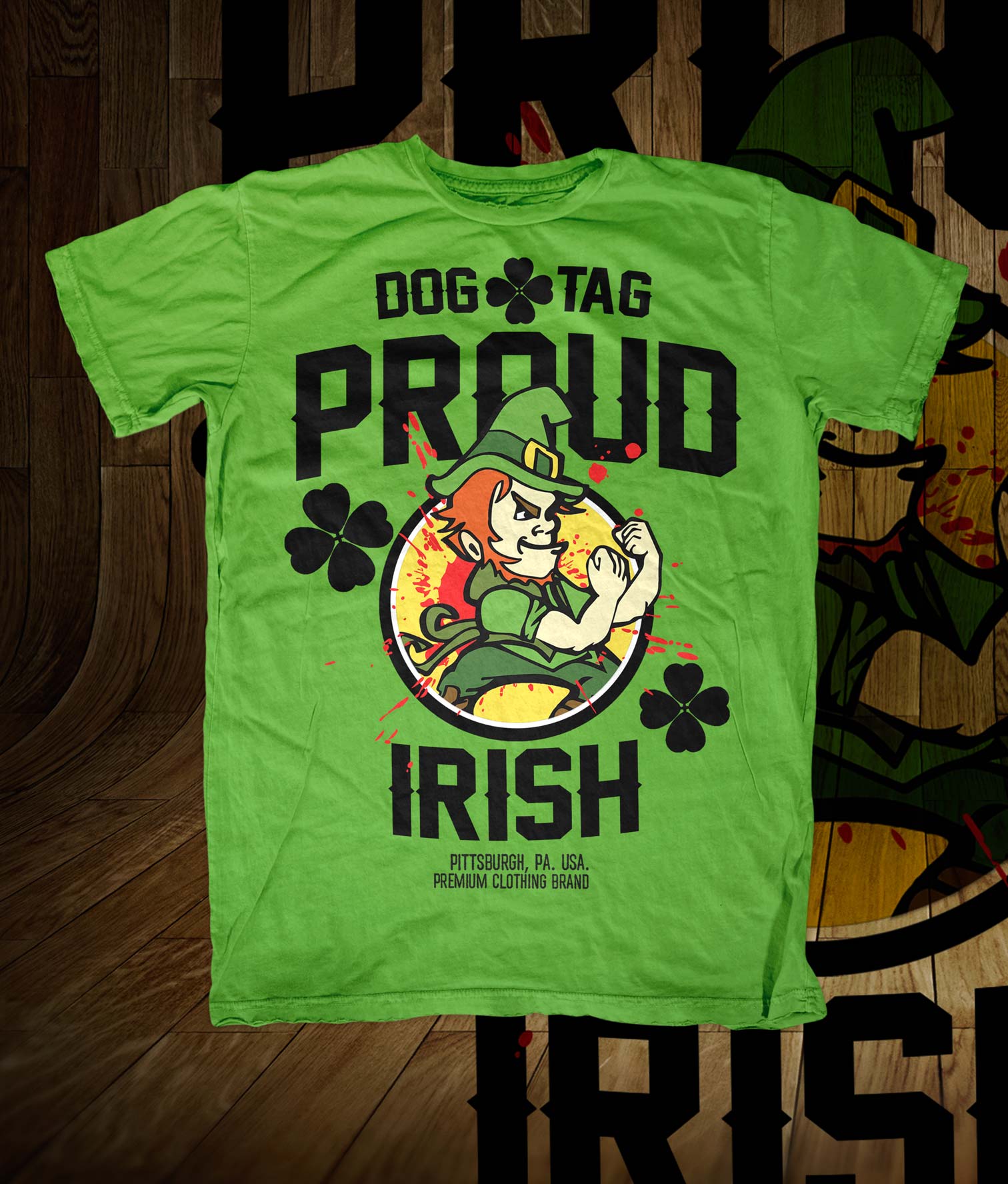 St Patricks Day t-shirts Dogtag Clothing