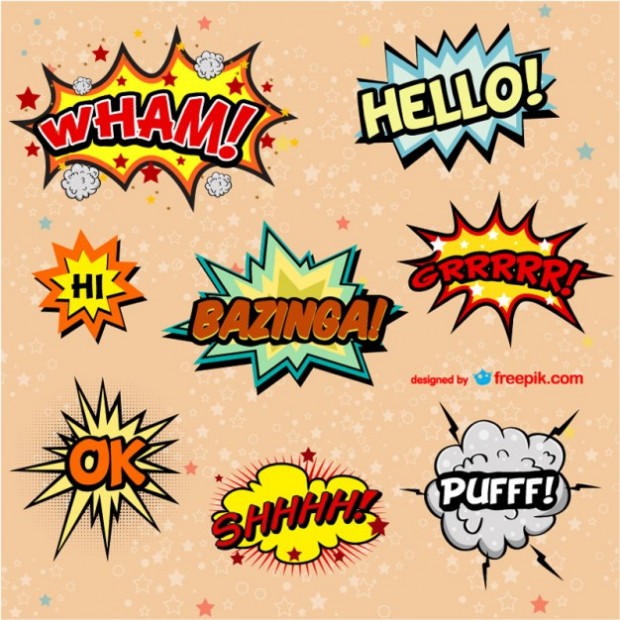 Comic book vector