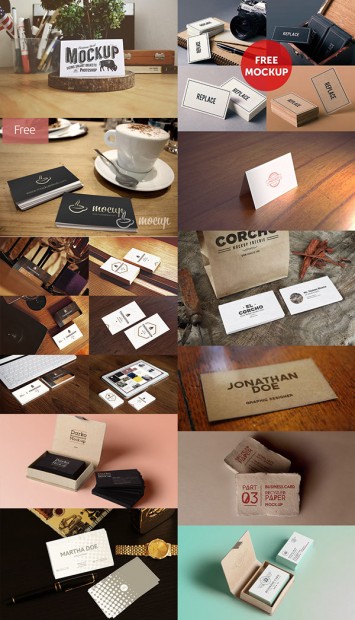 Free Business Card Mockups