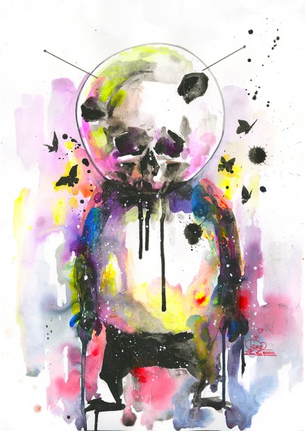 HEROTIME-Original-Art-Space-Panda-II-Email