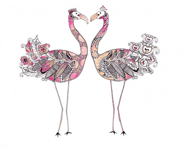 Flamingo Illustration Artist