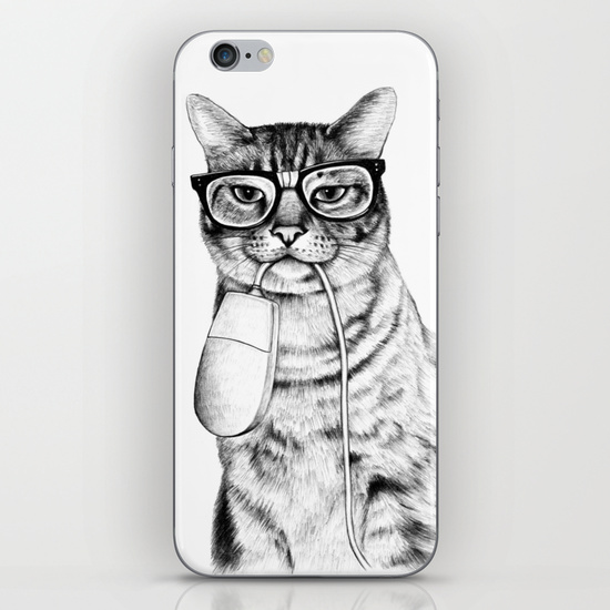 Cat phone skin