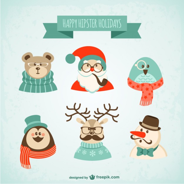 christmas hipster