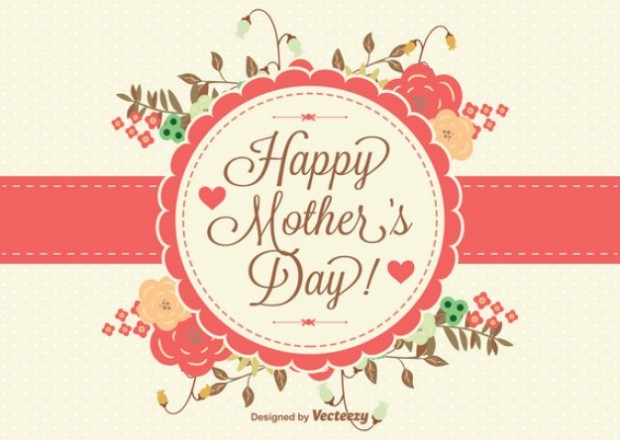 Happy Mother's Day -free editable vector