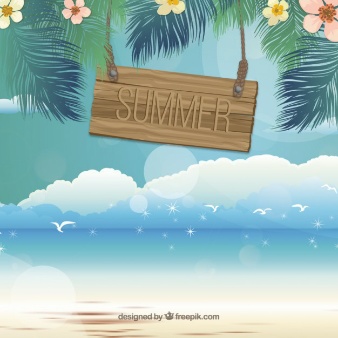 Summer near the sea 