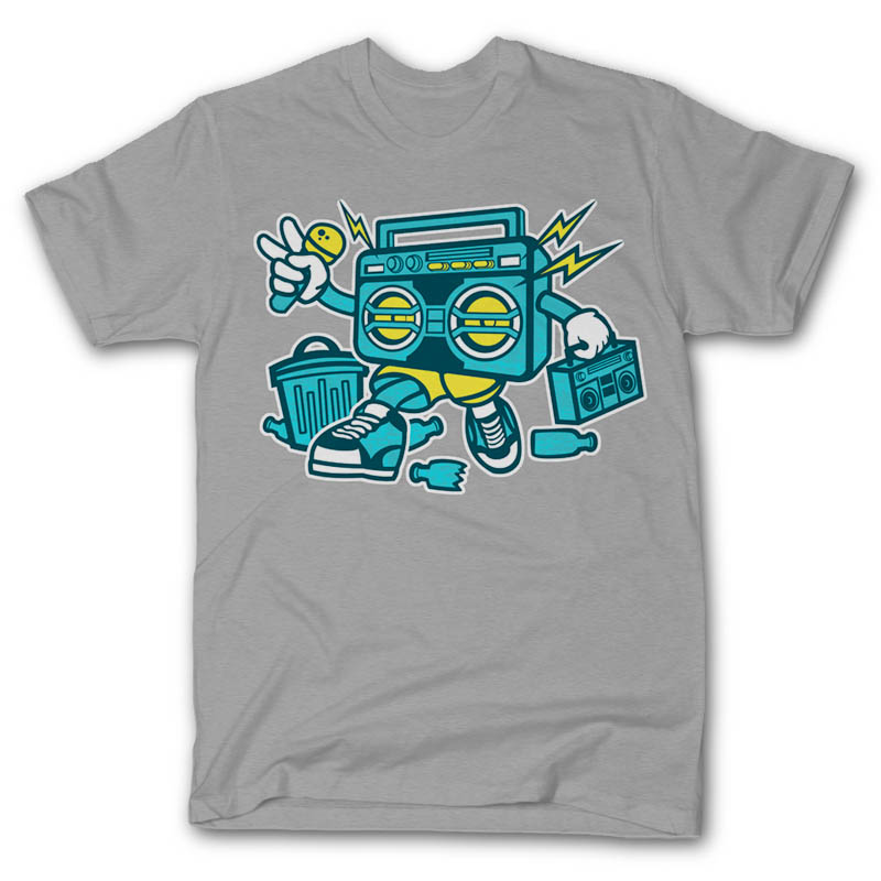 Boombox-T-shirt-clip-art-18993