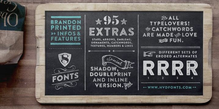 Brandon Printed Font