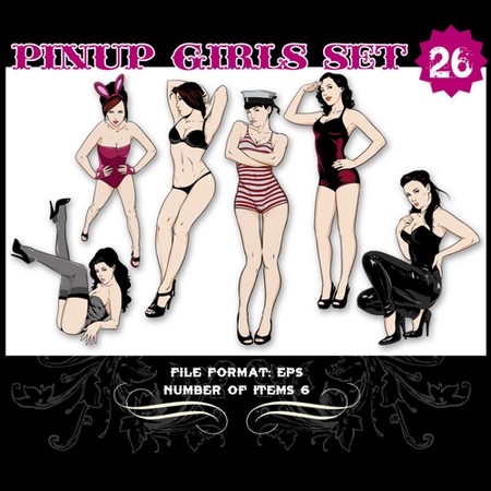 Pinup-Vector-Set-26-Vector-art-10727