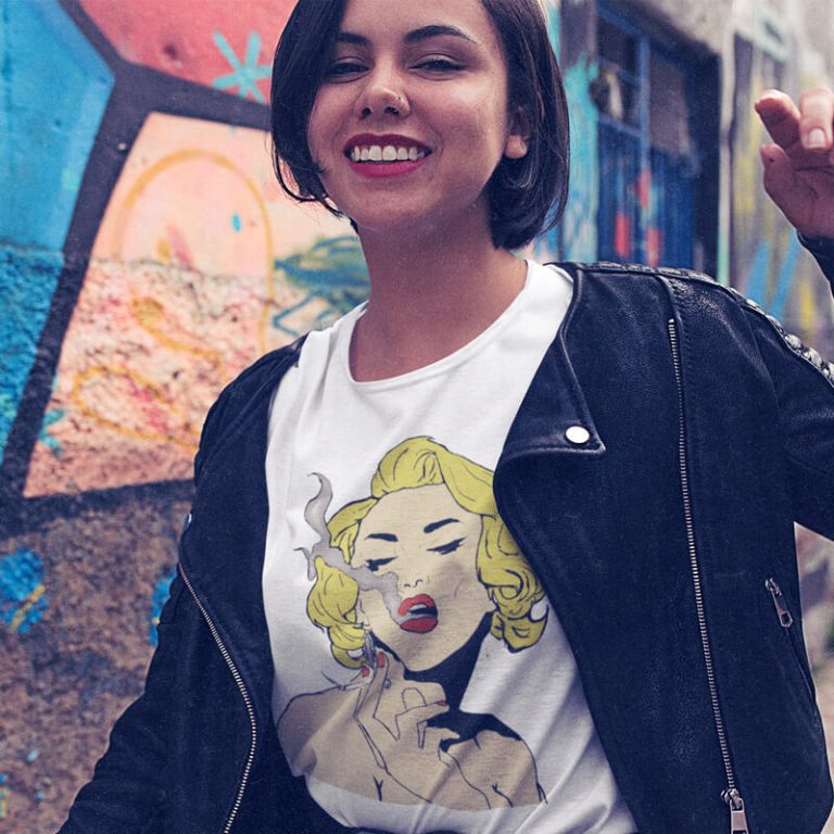 marylin monroe design Tee Public`s Hot Sale